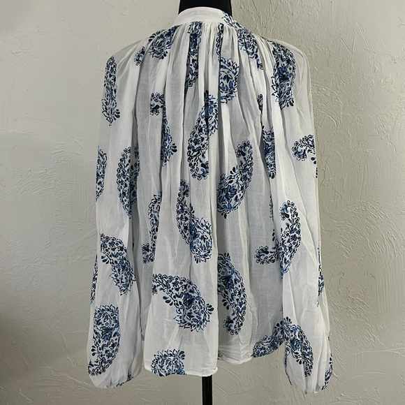 Coastal flowy button down top - Picture 4 of 4